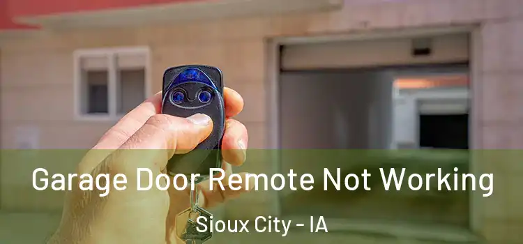  Garage Door Remote Not Working Sioux City - IA